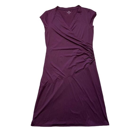 Athleta Faux Wrap Dress in Purple Women’s Size Small - Picture 1 of 7